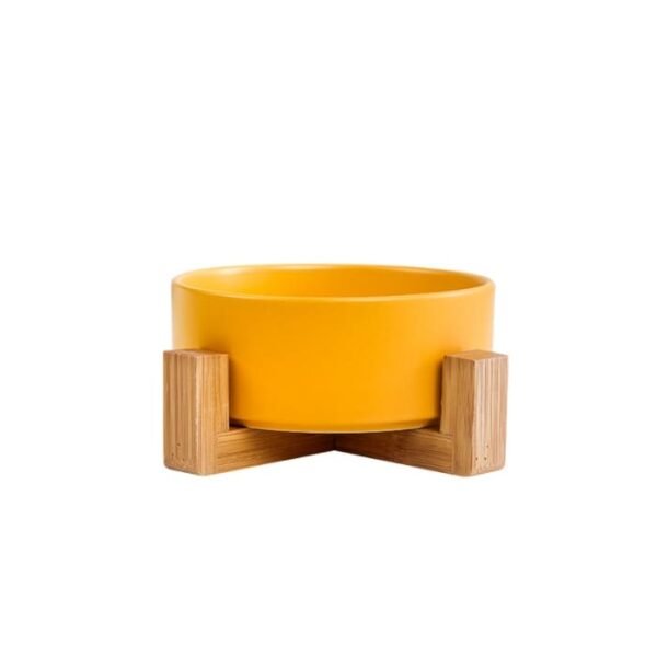 Wooden Frame Ceramic Cat Bowl Caso Machinery 15 700x700