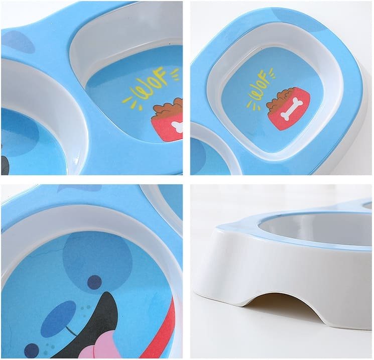 Thickened Plastic Double Diner Cat Bowl 5 Double Diner Cat Bowl Caso Machinery 1 745x717
