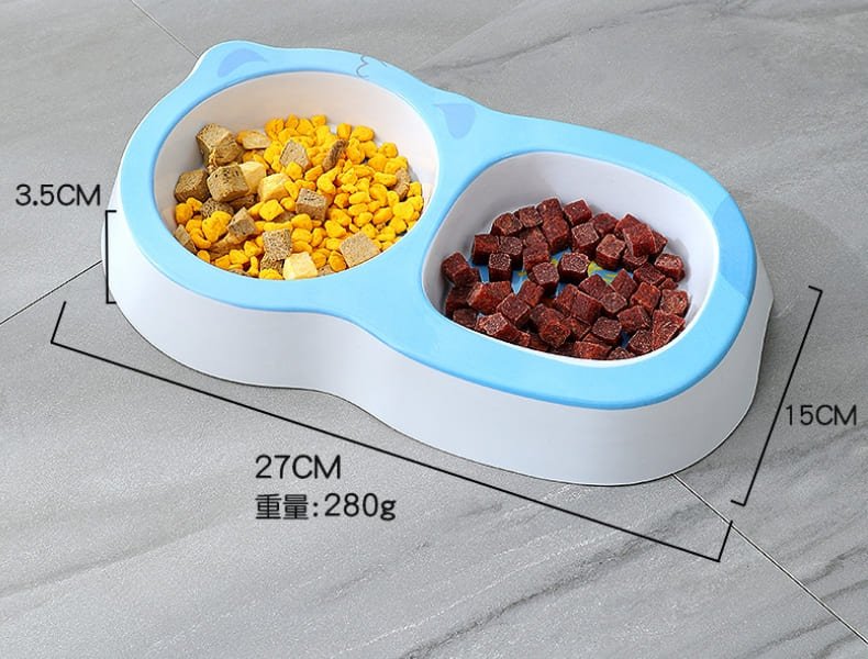 Thickened Plastic Double Diner Cat Bowl 7 Double Diner Cat Bowl Caso Machinery 1 790x600