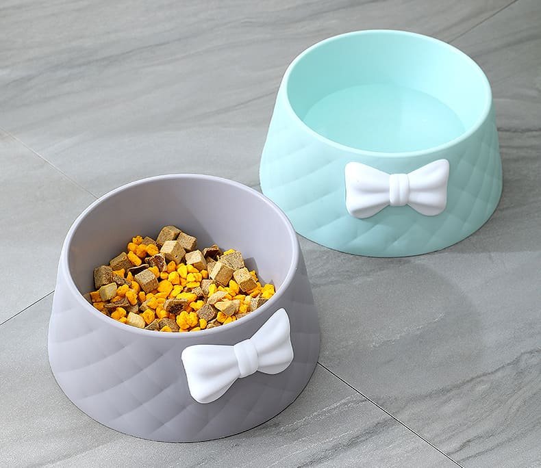Cute Bow Decor Pet Enjoy Cat Puppy Bowls 11 Puppy Bowls Caso Machinery 12 790x684