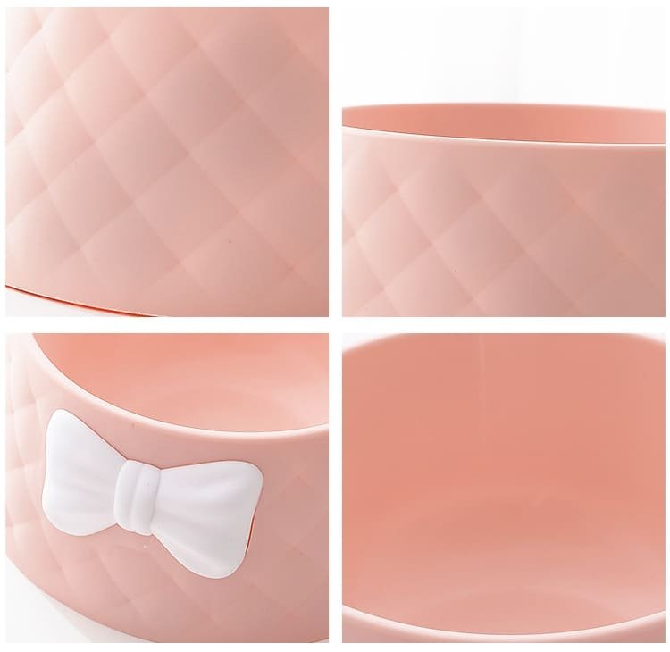 Cute Bow Decor Pet Enjoy Cat Puppy Bowls 7 Puppy Bowls Caso Machinery 1 750x730