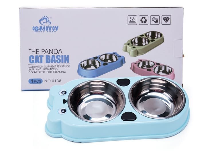Cute Modeling 2 in 1 Stainless Steel Dog Food Pot 14 Dog Food Pot Caso Machinery 1 740x535