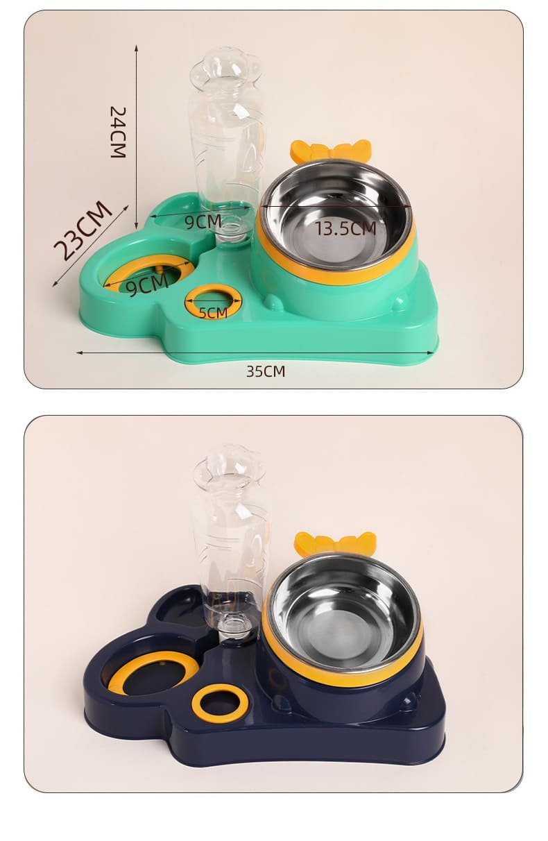 Supply Tilted Stress Pet Double Feeder Dish 7 Pet Double Feeder Dish Caso Machinery 7 790x