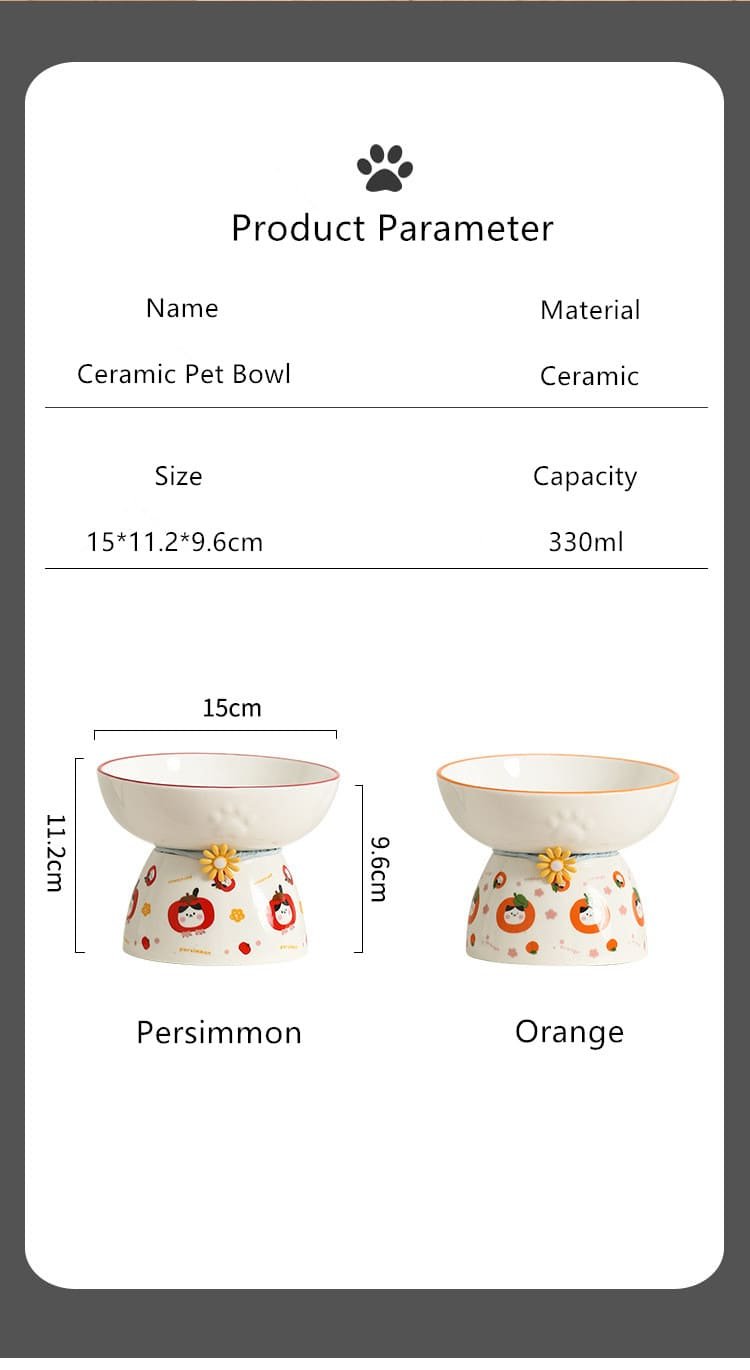 Stand Raised Tall Ceramic Pet Grain Basin 5 Pet Grain Basin Caso Machinery 2 750x1370