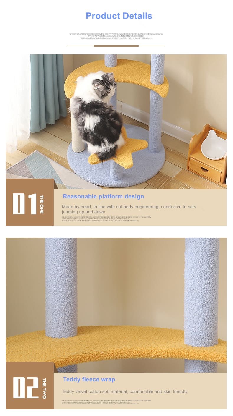 Three-Tier Platform Cat Furniture Cat Activity Stand 10 Cat Activity Stand Caso Machinery 10 790x1407