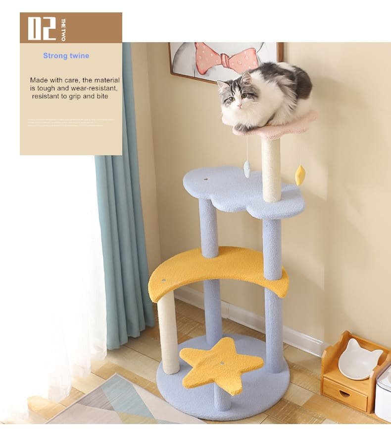 Three-Tier Platform Cat Furniture Cat Activity Stand 8 Cat Activity Stand Caso Machinery 8 790x879