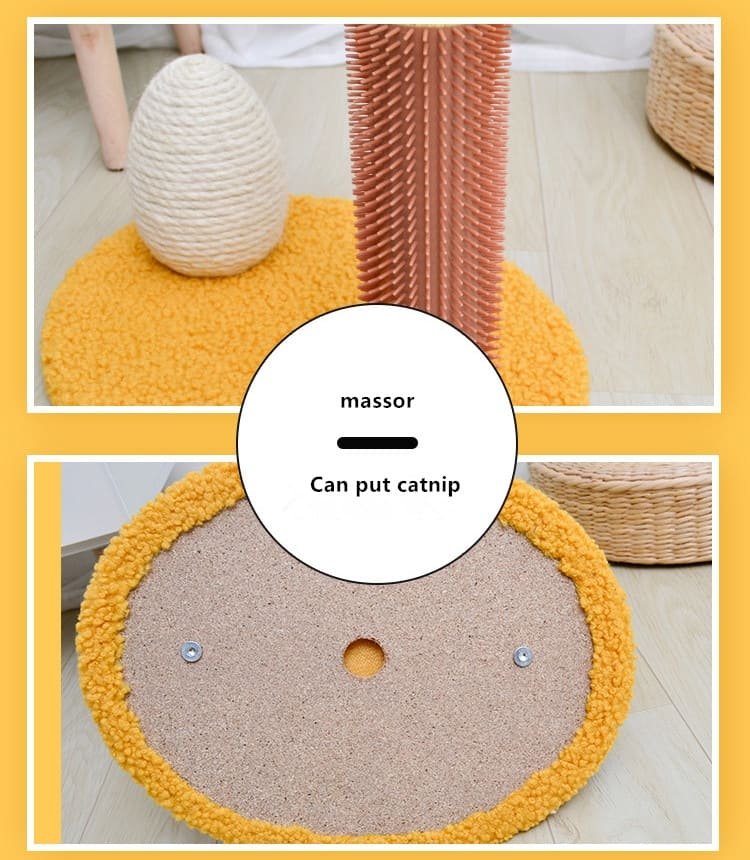 Natural Sisal Vertical Cat Climbing Tree with Stable Base 5 Cat Climbing Tree Caso Machinery 7 750x860